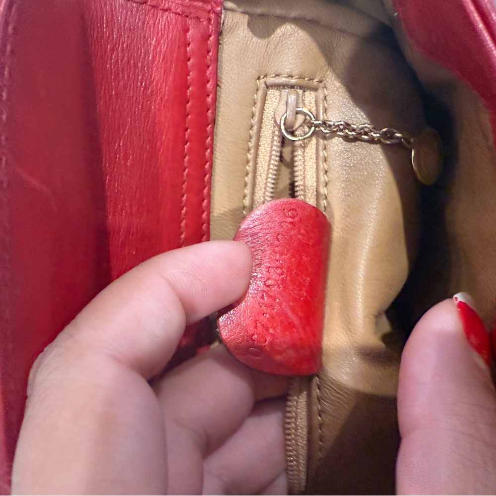 Gucci bamboo Red Leather mini Handbag - Picture 10 of 10